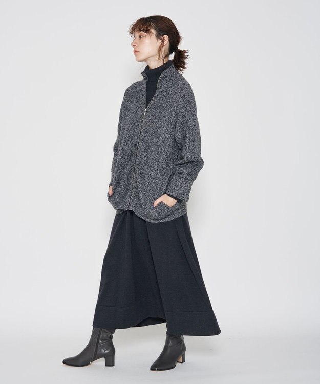 J.PRESS YORK STREET 【UNISEX】フルジップニット カーディガン グレー系7