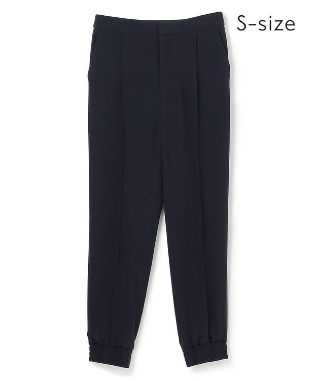 BEIGE， 【洗える・S-size】SENTIER / バックサテンジョグパンツ Navy