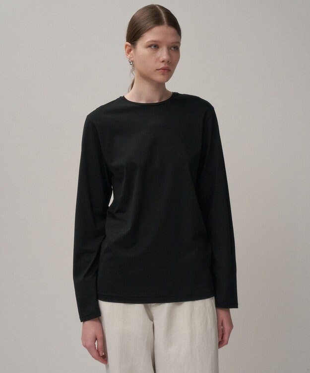 ATON SUVIN 60/2 | パーフェクトロングスリーブTシャツ BLACK