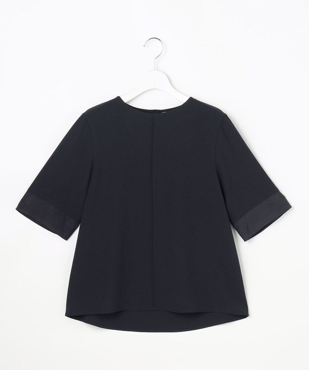 J.PRESS LADIES L 【セットアップ対応】Light ジョーゼット プルオーバー ブラウス ネイビー系