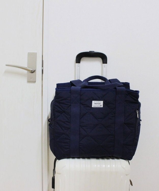 ROOTOTE 1154【大容量:キャリーケース装着可能】SN.グランデボックス.ソリッド-A 02：ネイビー