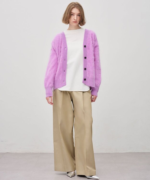 uncrave カシミヤファーニット カーディガン ラベンダー