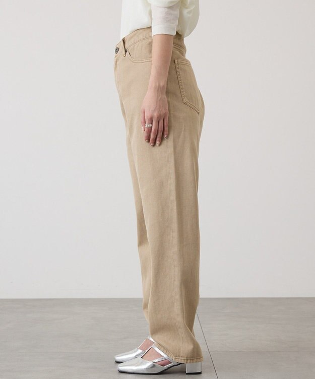 AMERICAN HOLIC ルーズストレートカラーデニムパンツ Beige