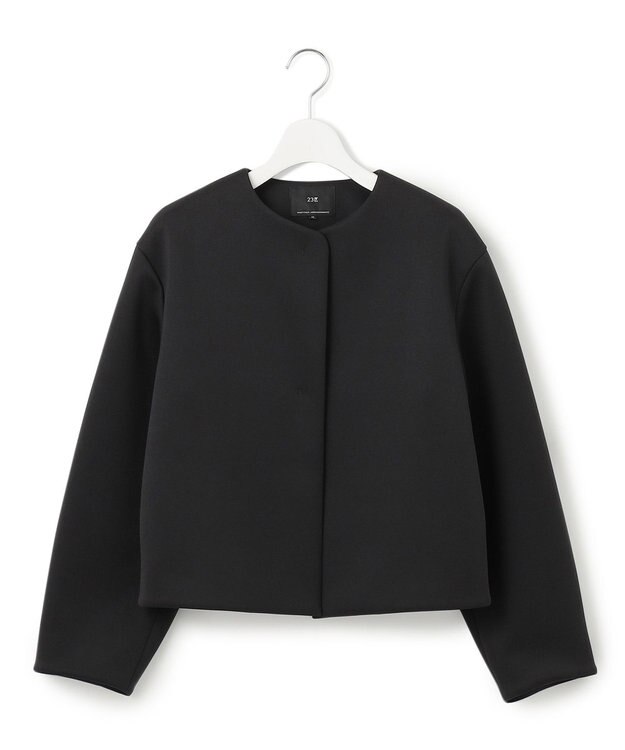 23区 S 【洗える】ネオプレーンジャージー ジャケット ブラック系