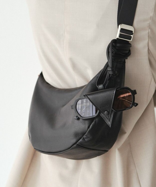 russet レザーメガネホルダー(Z-219) Black