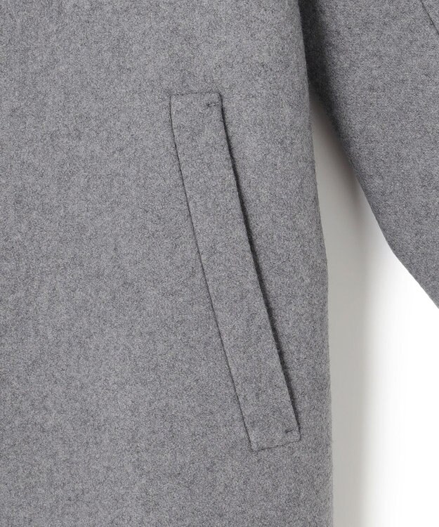 ICB ウールライトメルトン チェスターコート ライトグレー系