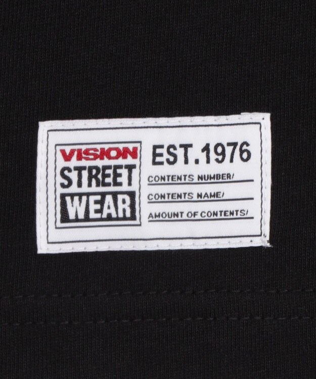 WEGO 【ユニセックス着用ITEM/MLサイズ展開】別注VISIONベアワンポイントT（LS） ブラック