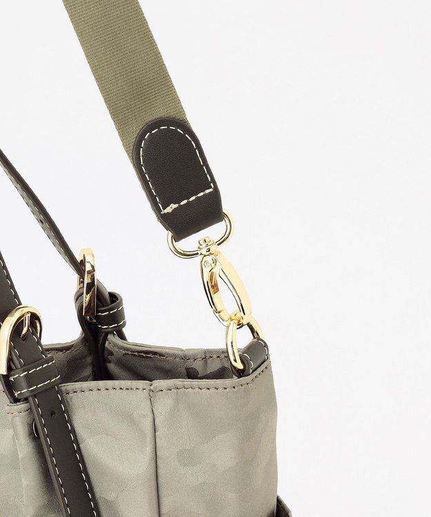 LA BAGAGERIE シャドージャカード 2WAYミニトートバッグ グレージュ