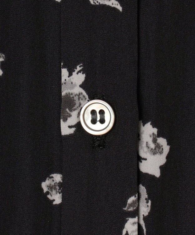 組曲 L ギャザーライトデシンボウタイ付き ワンピース ブラック系5