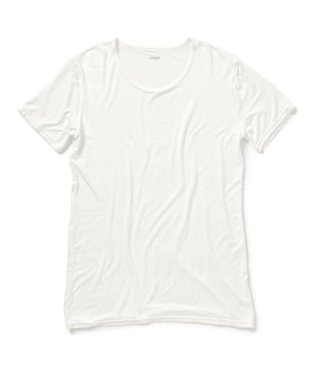 23区GOLF 【MEN】TTON なめらかレーヨン半袖Ｔシャツ ホワイト系