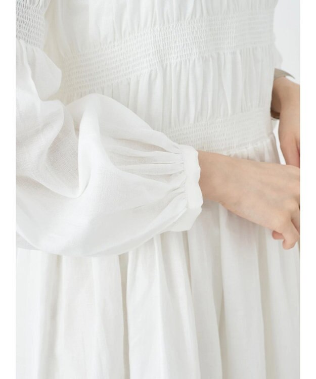 earth music&ecology シャーリングチュニック Off White