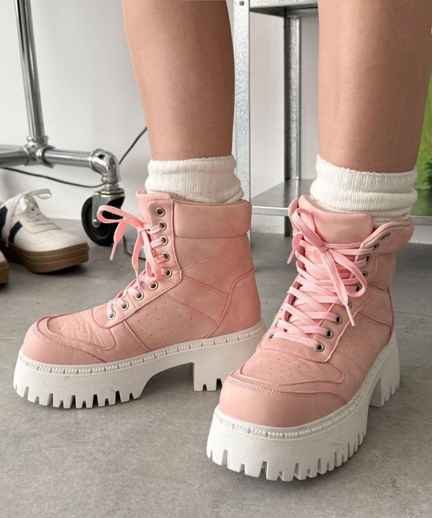 WEGO スニーカーブーツ ライトピンク