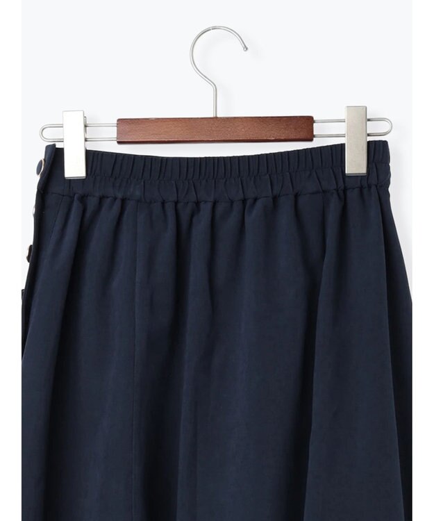 Te chichi サイドボタンピーチフレアスカート ネイビー