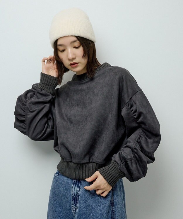 Green Parks ・ＥＬＥＮＣＡＲＥ　ＤＵＥ　スエードポンチプルオーハ Charcoal Gray