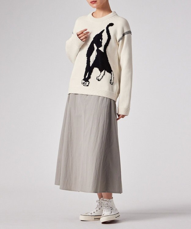 Paul Smith Cat クルーネック ニット オフホワイト