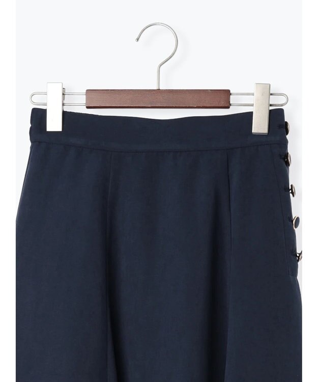 Te chichi サイドボタンピーチフレアスカート ネイビー