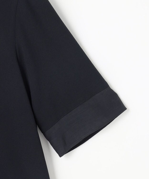 J.PRESS LADIES L 【セットアップ対応】Light ジョーゼット プルオーバー ブラウス ネイビー系