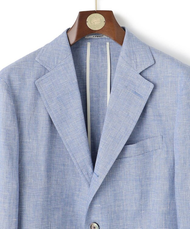 J.PRESS MEN 【WEB・一部店舗限定】リネンブリーザブルメッシュ ジャケット サックスブルー系