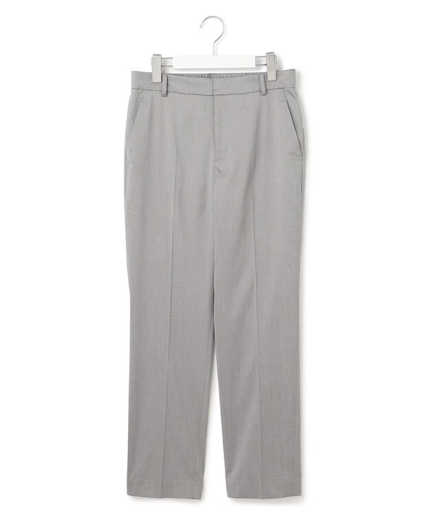 23区 S 【セットアップ対応/洗える】ストレッチシャンブレー テーパード パンツ ライトグレー系