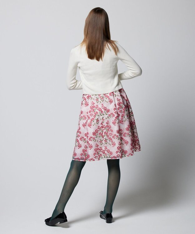 TOCCA 【洗える】SILK RIB CARDIGAN カーディガン アイボリー系