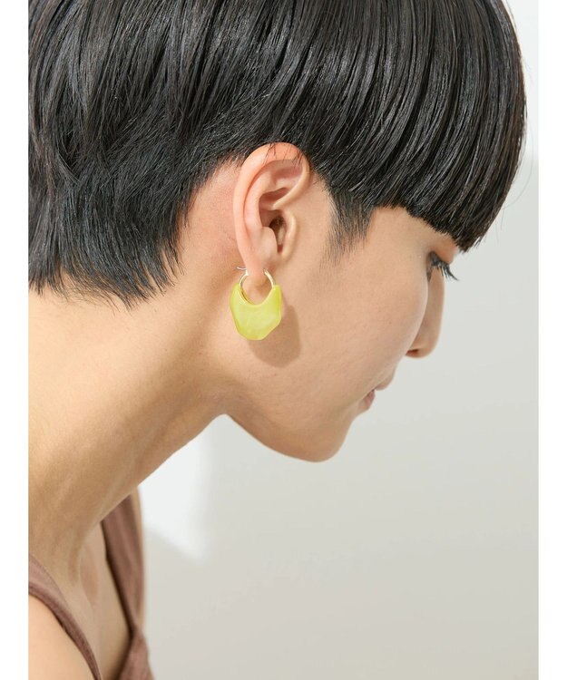 AMERICAN HOLIC カラーレイヤードピアス Yellow