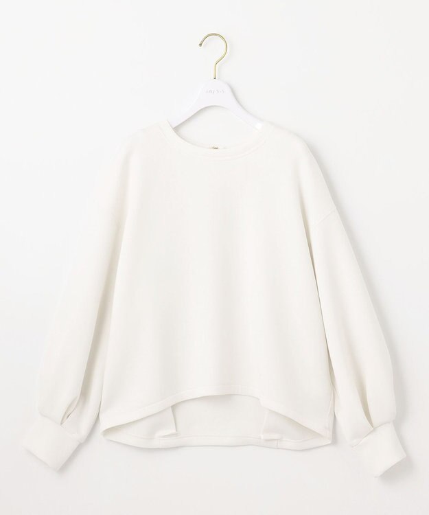 ANY SIS 【洗える・2SET】ダンボール プルオーバー×ギャザー スカート アイボリー×ブラック