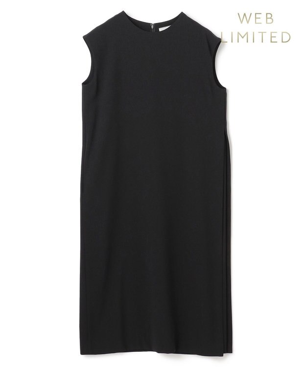 BEIGE， CINDY / サイドタックドレス Black×Black
