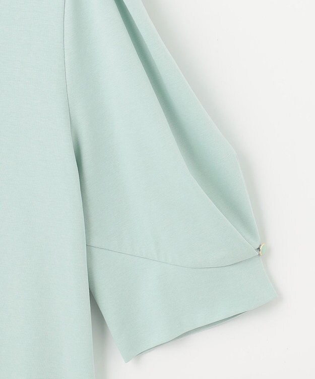 ANY SIS 【UVケア】プレーティングジャージー タックスリーブ カットソー ミント