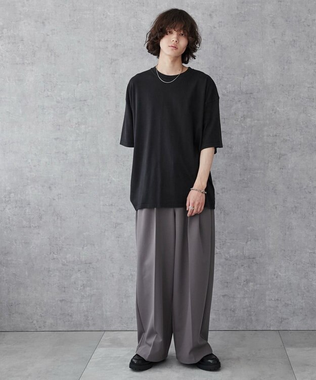 WEGO 【ユニセックス着用ITEM/綿100％/SMLXLサイズ】ビックコットンT ブラックその他