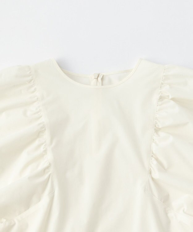 UNFILO 【撥水/軽量/ストレッチ】MOVE TEX ボリュームスリーブブラウス オフ