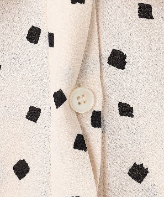 TOCCA PROMISE RIBBON ROSETTE ドット柄ブラウス アイボリー系5