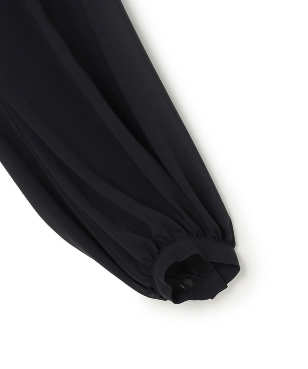 BEIGE， IVES / ゴールドビーズブラウス Black