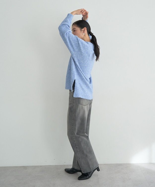 YECCA VECCA 襟付きVネックニット Blue