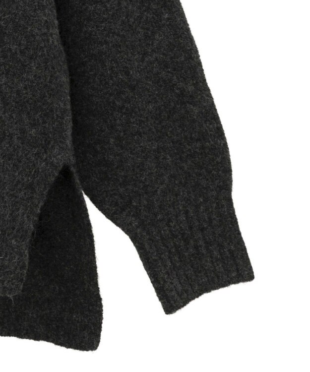 YECCA VECCA 襟付きVネックニット Charcoal Gray