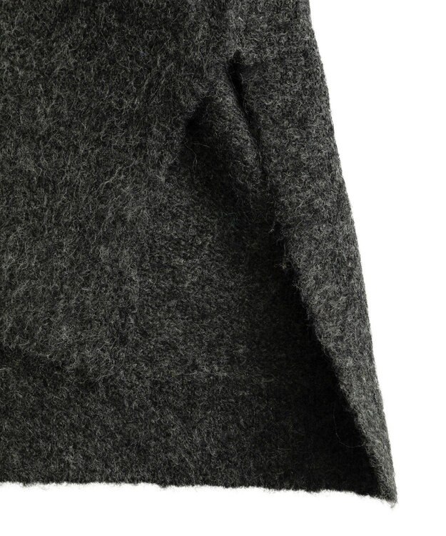 YECCA VECCA 襟付きVネックニット Charcoal Gray