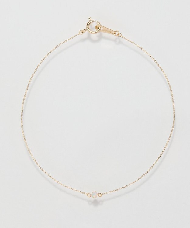 Phoebe 【K10】プチオパールブレスレット　クリア/BOX＆ショッパーつき/天然石/10月誕生石 ゴールド