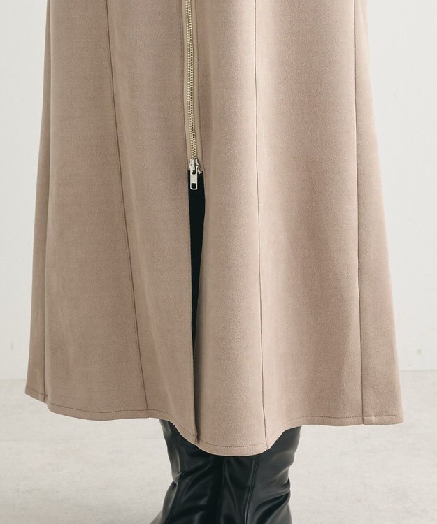 Green Parks ・ＥＬＥＮＣＡＲＥ　ＤＵＥ　スエードポンチジャンスカ Gray Beige