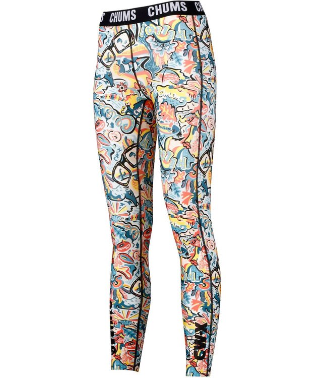 CW-X 【WOMEN】 レディススポーツタイツ CHUMS (チャムス)コラボ 脚スッキリ。動き軽やか。 吸汗速乾 LNY300 /ワコール ターコイズ