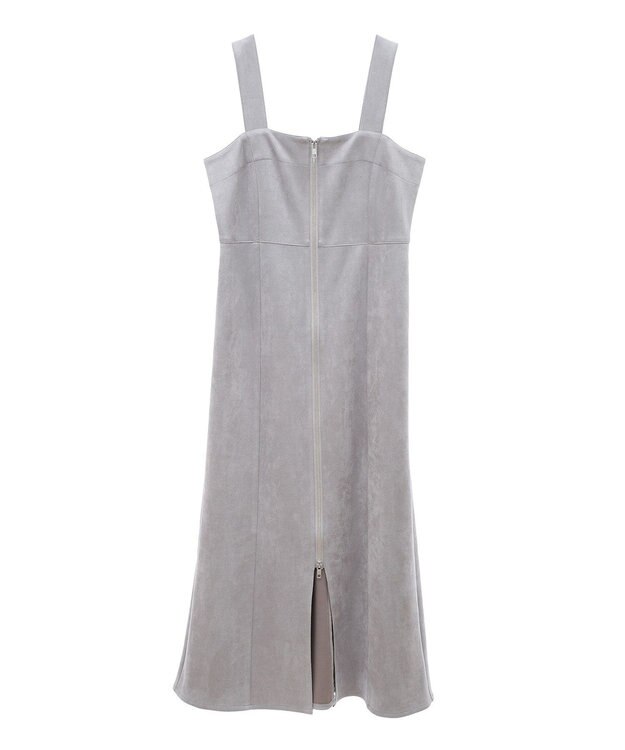 Green Parks ・ＥＬＥＮＣＡＲＥ　ＤＵＥ　スエードポンチジャンスカ Gray Beige