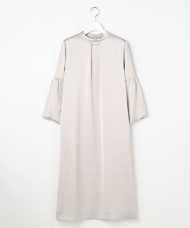 J.PRESS LADIES ノーブルサテン ワンピース ベージュ系
