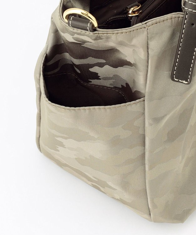 LA BAGAGERIE シャドージャカード 2WAYミニトートバッグ グレージュ