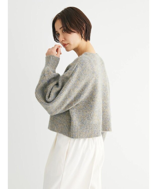 Green Parks ・ＥＬＥＮＣＡＲＥ　ＤＵＥ　ミックスシャギーニット Beige