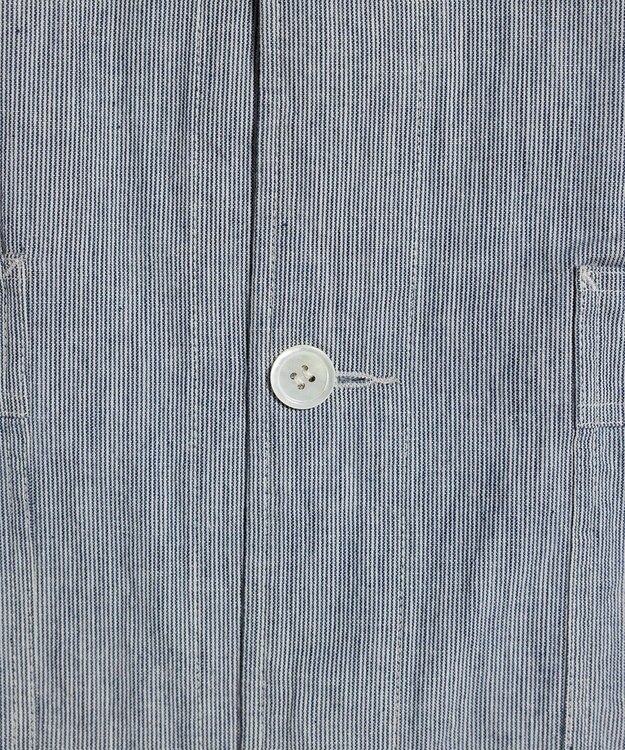 LENO LIGHT HICKORY ATERIER COAT《UNISEX》/ ヒッコリーアトリエコート WHITE STRIPE