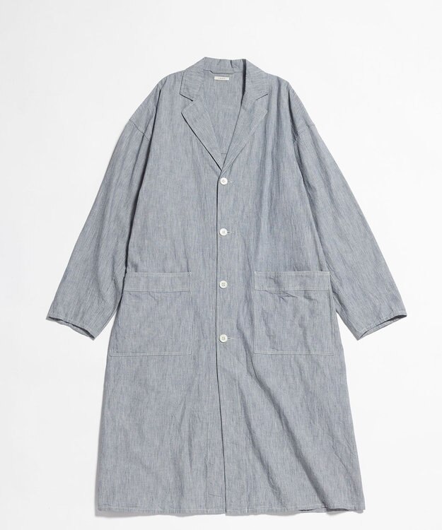 LENO LIGHT HICKORY ATERIER COAT《UNISEX》/ ヒッコリーアトリエコート WHITE STRIPE