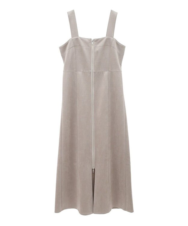 Green Parks ・ＥＬＥＮＣＡＲＥ　ＤＵＥ　スエードポンチジャンスカ Gray Beige