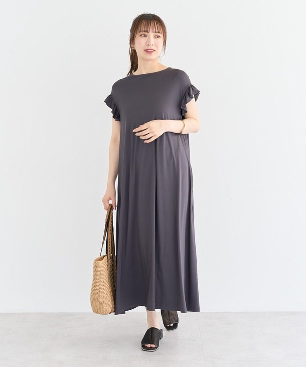 Green Parks ・ＳＵＧＡＲ　ＳＰＯＯＮ　【ラッシュガード】フリル Charcoal Gray