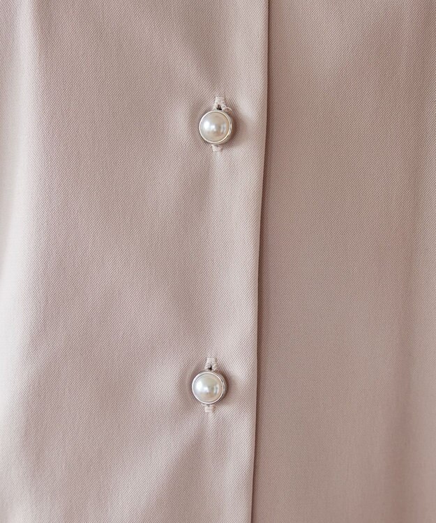 Tiaclasse 【洗える】ハートネックフレア袖ブラウス ピンク