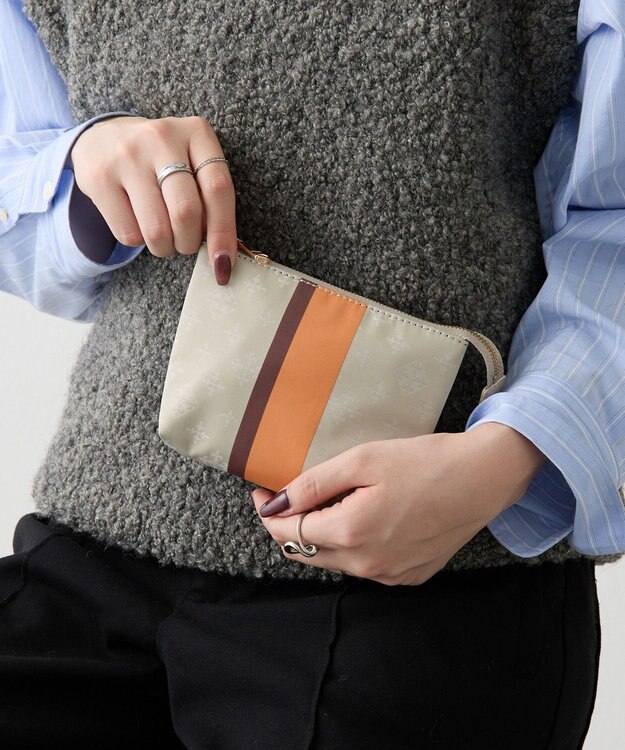 ラインプリントポーチ S(Z-227) / russet | ファッション通販 【公式
