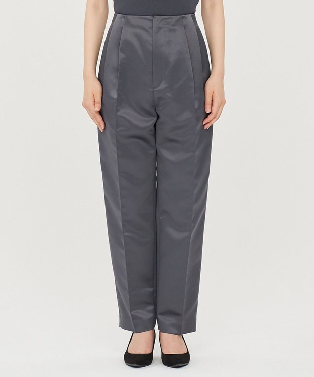 uncrave ラスターサテン パンツ（uncrave WHITE） スレート