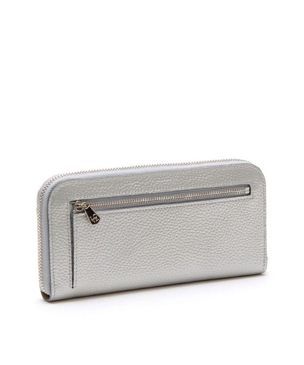 A.D.M.J. 【牛革】 クリスタルソーイング ラウンドウォレット プラチナ